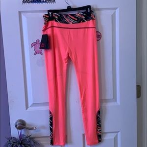 Pink athletic leggings